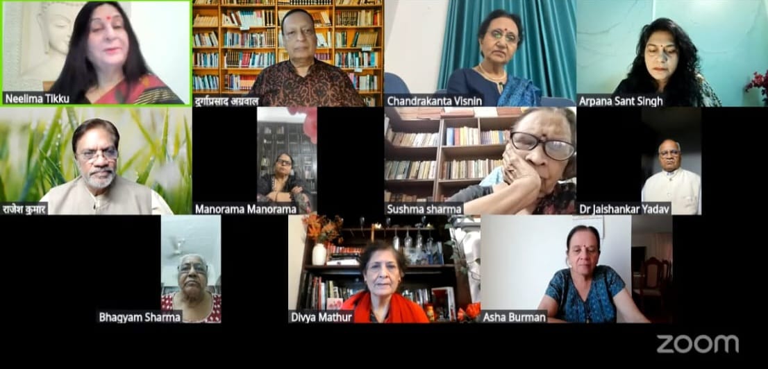 साहित्य संवाद में नीलिमा टिक्कू के साहित्यिक व्यक्तित्व और कहानी-कला पर हुई सार्थक चर्चा